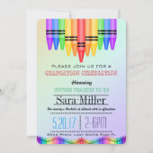 Crayola Rainbow Teacher Afstuderen Kaart (Voorkant)