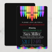 Crayola Rainbow Teacher Afstuderen Kaart (Voorkant / Achterkant)