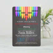 Crayola Rainbow Teacher Afstuderen Kaart (Staand voorkant)