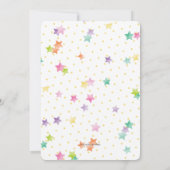 Crayola Rainbow Teacher Afstuderen Uitnodiging (Achterkant)