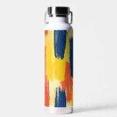 Crayon and Butterfly Flowers Waterfles (Voorkant)