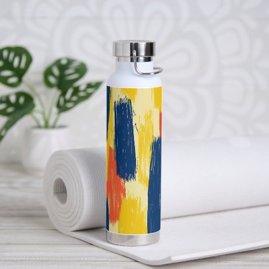 Crayon and Butterfly Flowers Waterfles (Yoga)