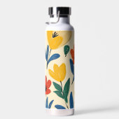 Crayon and Butterfly Flowers Waterfles (Rechts)