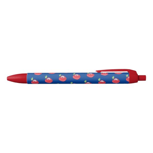 Crayon Apple Pattern Zwarte Inkt Pen (Bovenkant)