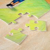 Crayon Art puzzel cadeau idee Duitse Herder / vrou (Zijkant)