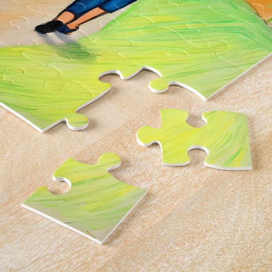 Crayon Art puzzel cadeau idee Duitse Herder / vrou Legpuzzel (Zijkant)