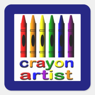 Crayon Artist Cute Sticker