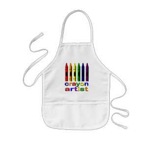 Crayon Artist Kinder Apron Kinder Schort