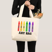 Crayon Artist-kunsttas Grote Tote Bag (Voorkant (product))