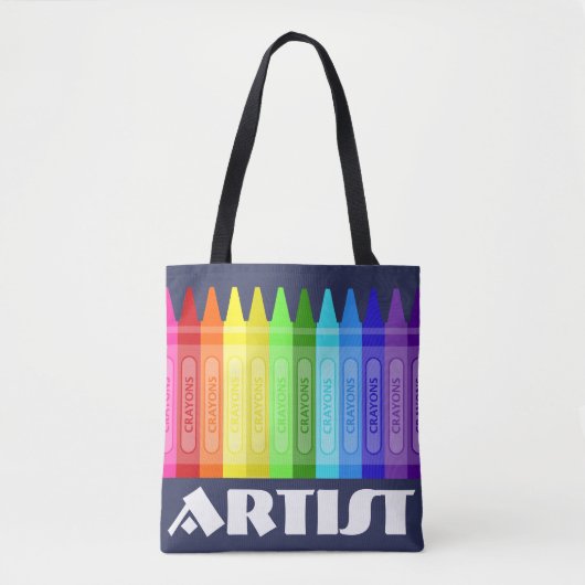 Crayon Artist Tote Bag (Voorkant)