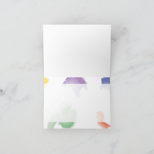 Crayon Bedankkaart  |  Blauw (Binnen)