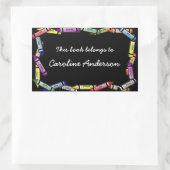 Crayon Border Bookplate Sticker (Tas)