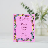 Crayon Border Kaart (Staand voorkant)