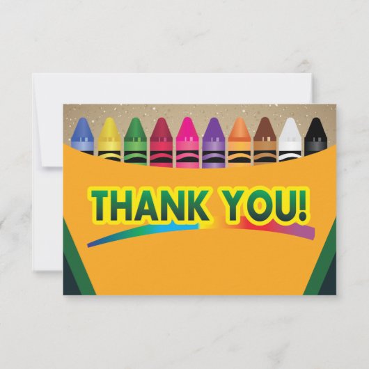 Crayon Box Bedankt kaarten (Achterkant)