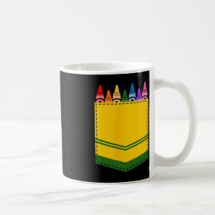 Crayon Box Pocket Teacher Gift Kostuum Koffiemok