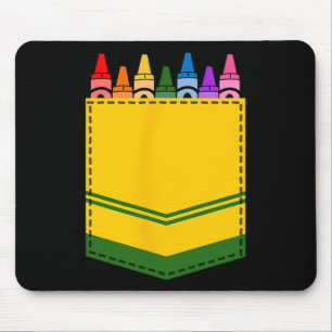Crayon Box Pocket Teacher Gift Kostuum Muismat