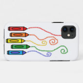 Crayon Case-Mate iPhone Case (Achterkant (horizontaal))