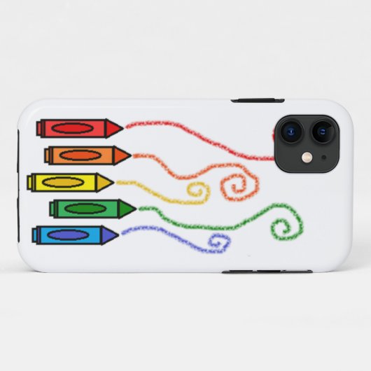 Crayon Case-Mate iPhone Case (Achterkant (horizontaal))