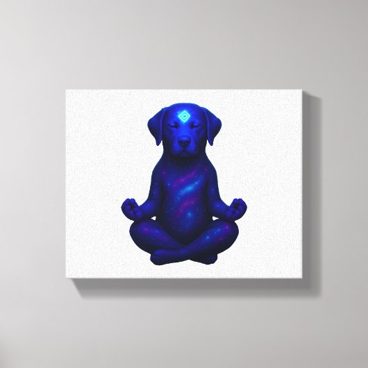 Crayon Chaos – Grappige Brussels Griffon Hond Meme Canvas Afdruk (Voorkant)