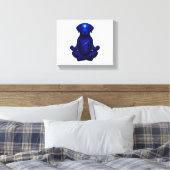 Crayon Chaos – Grappige Brussels Griffon Hond Meme Canvas Afdruk (Insitu (Slaapkamer))