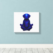 Crayon Chaos – Grappige Brussels Griffon Hond Meme Canvas Afdruk (Insitu (Houten vloer))
