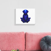 Crayon Chaos – Grappige Brussels Griffon Hond Meme Canvas Afdruk (Insitu (Woonkamer))