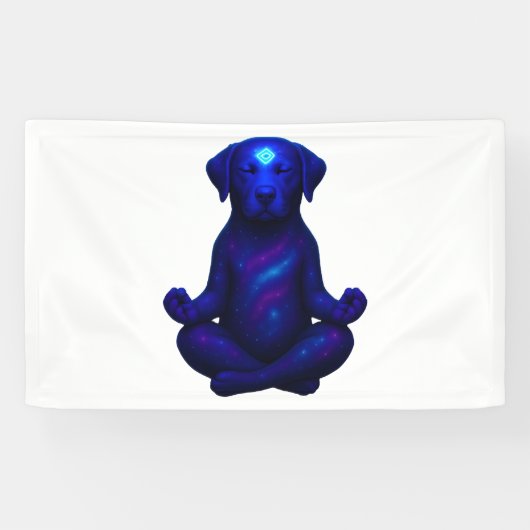 Crayon Chaos – Grappige Brussels Griffon Hond Meme Spandoek (Horizontaal)