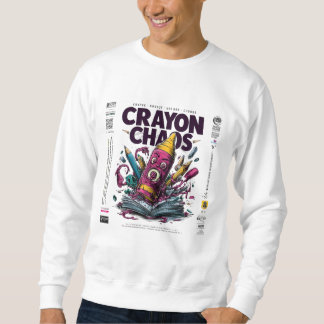 Crayon Chaos Kunst – Trippy Smeltende Crayon Straa Trui