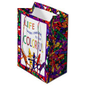 Crayon Colorful Life Gift Bag Medium Cadeauzakje (Voorkant Gekanteld)