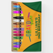 Crayon Coloring Spandoek (Verticaal)