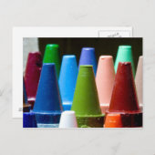 Crayon Colors Briefkaart (Voorkant / Achterkant)