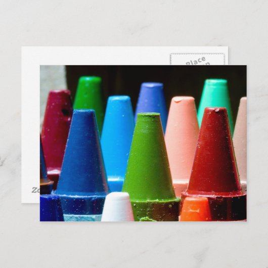 Crayon Colors Briefkaart (Voorkant / Achterkant)