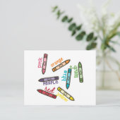 Crayon Colors Briefkaart (Staand voorkant)