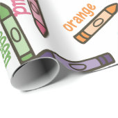 Crayon Colors Cadeaupapier (Rol Hoek)