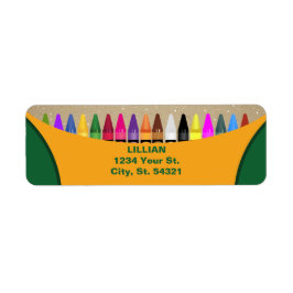 Crayon Colors Etiket