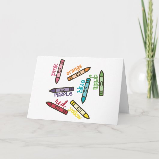 Crayon Colors Kaart (Voorkant)