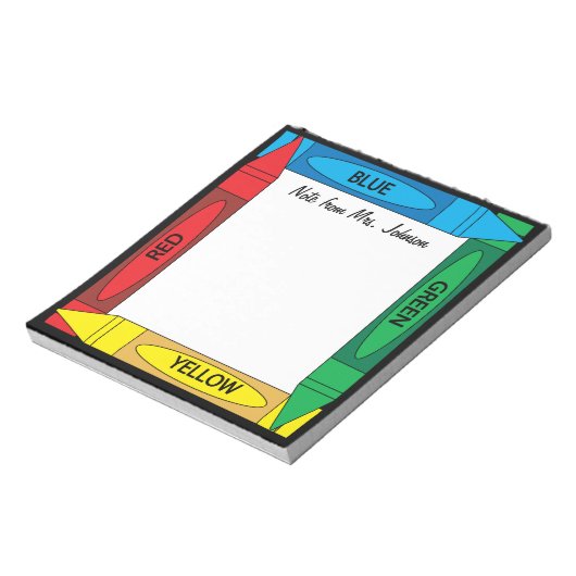 Crayon Colors Notitieblok (Linkerzijde)