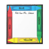Crayon Colors Notitieblok (Voorkant)