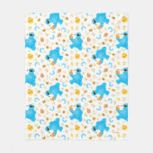 Crayon Cookie Monster Cookie Pattern Fleece Deken (Voorkant)