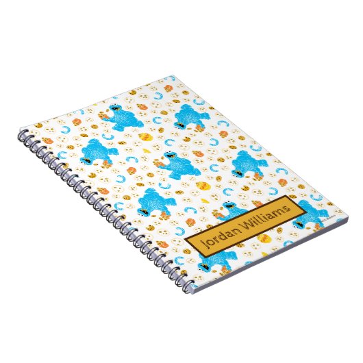 Crayon Cookie Monster Cookie Pattern Notitieboek (Rechterzijde)