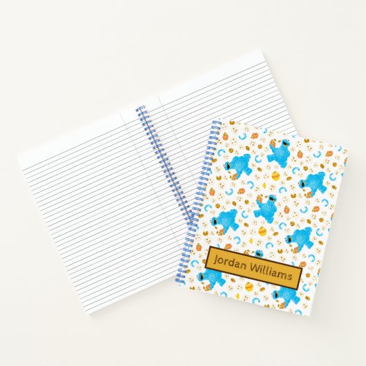 Crayon Cookie Monster Cookie Pattern Notitieboek (Binnen)