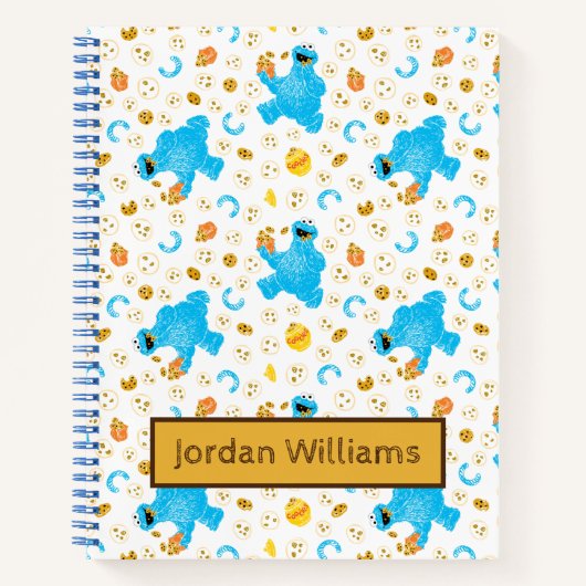 Crayon Cookie Monster Cookie Pattern Notitieboek (Voorkant)