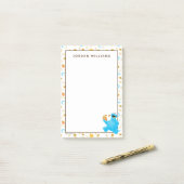 Crayon Cookie Monster Cookie Pattern Post-it® Notes (Op bureau)
