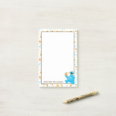 Crayon Cookie Monster Cookie Pattern Post-it® Notes (Op bureau)