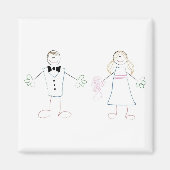 Crayon Couple Magneet (Voorkant)