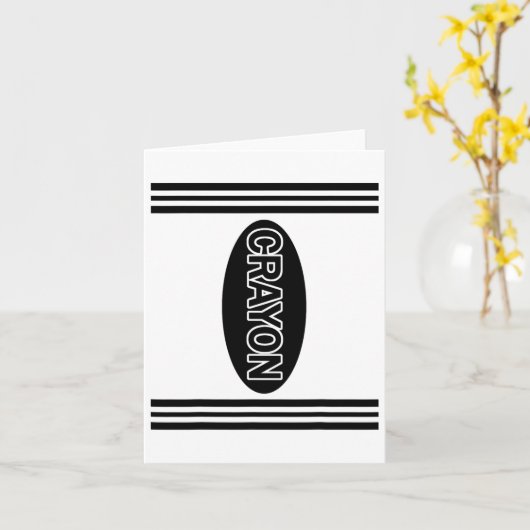 Crayon Crayon Matching Halloween Costume Couple Gr Kaart (Gele Bloem)