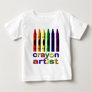 Crayon Crayons Artist Baby T-Shirt