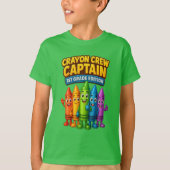 Crayon Crew Captain 1st Grade T-shirt (Voorkant)