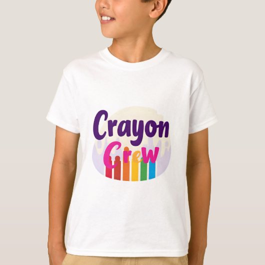 Crayon Crew Kindergarten Team T-shirt (Voorkant)