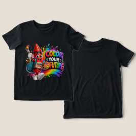 Crayon Crew | Schattig Kunstmaskotte voor terug na Tri-Blend Shirt